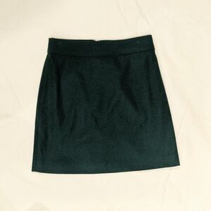 J. Crew Women's Size 4 Forest Green Wool Skirt